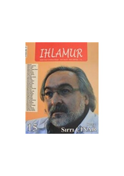 Ihlamur Dergisi Sayı: 15 Sırrı Çınar