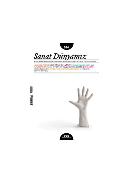 Sanat Dünyamız Iki Aylık Kültür Ve Sanat Dergisi Sayı: 184 Eylül - Ekim 2021