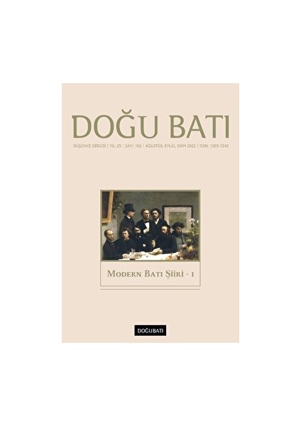 Doğu Batı Düşünce Dergisi Yıl: 25 Sayı: 102 - Modern Batı Şiiri 1