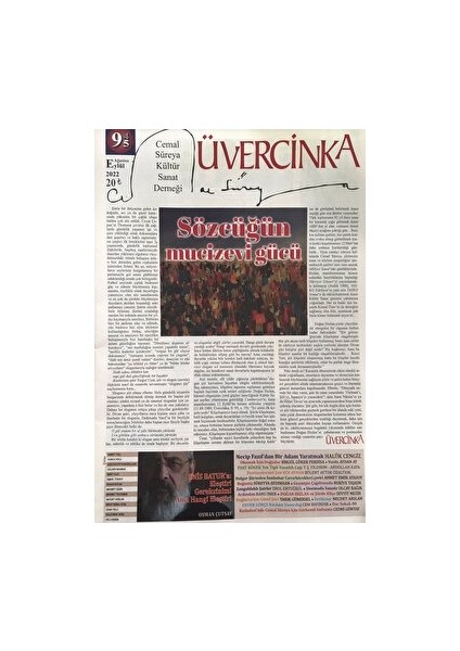 Üvercinka Dergisi: 94 - 95 Ağustos - Eylül 2022