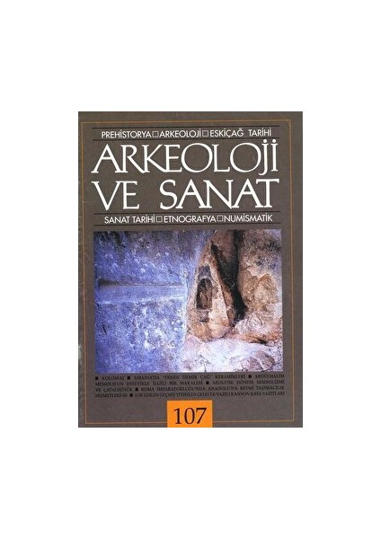 Arkeoloji Ve Sanat Dergisi Sayı 107