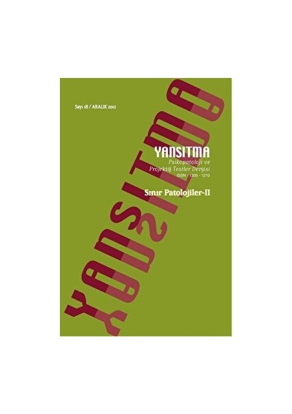 Yansıtma Sayı: 18 Aralık 2012