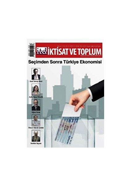 Iktisat Ve Toplum Dergisi Sayı: 102 Nisan 2019