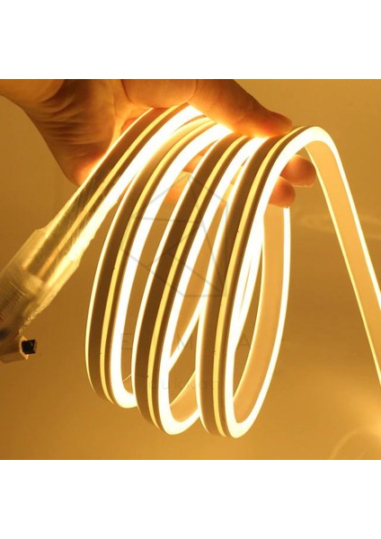 220 Volt Neon LED Tak Çalıştır Esnek Şerit Neon LED Aydınlatma 8X16 mm Hortum LED