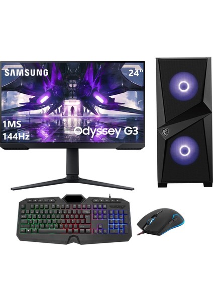 GO858DS Intel Core i5 11400F 16GB 512GB SSD RTX4060Ti Windows 11 Pro 23.8" Masaüstü Bilgisayar