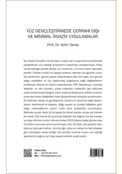 Yüz Gençleştirmede Cerrahi Dışı ve Minimal İnvaziv Uygulamalar - Aydın Saray