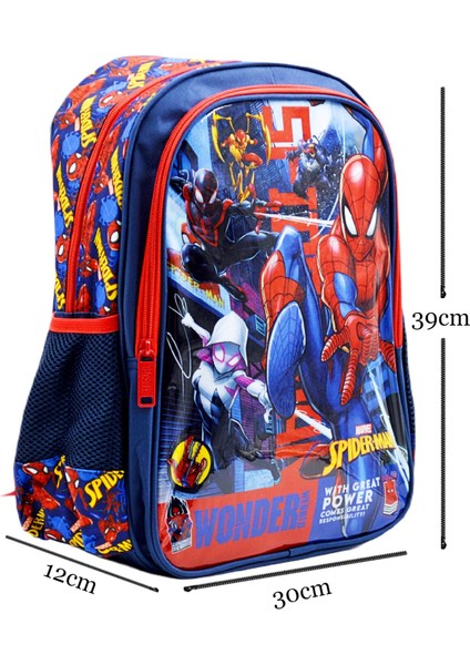 Marvel Spider Man Lisanslı Ilkokul Çantası 2 Bölmel ve Beslenme Çantası FROCX-1210 fiyatları
