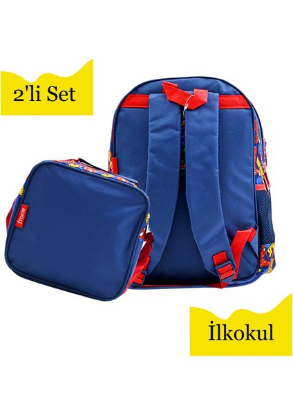 Marvel Spider Man Lisanslı Ilkokul Çantası 2 Bölmel ve Beslenme Çantası FROCX-1210 fırsatları