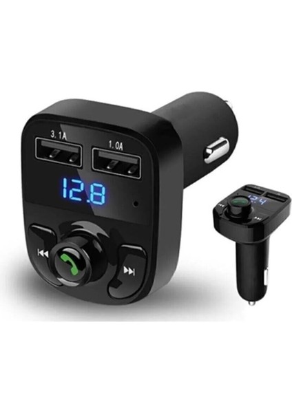 Asa Teknoloji Araç Kiti Fm Transmitter Bluetooth 5.0 Micro Sd USB Şarj Oto Müzik Çalar