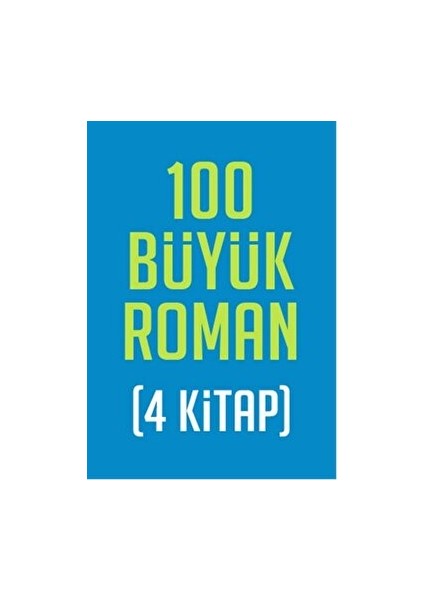 100 Büyük Roman Seti 4 Kitap