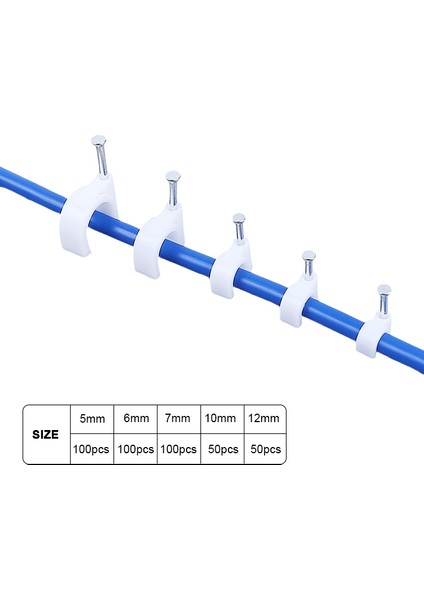 Çelik Çivili Kroşe Beton Kablo Kroşesi No:4-5 500 Adet 10 Kutu fırsatları