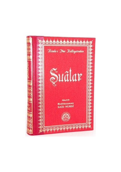 Şualar (Büyük Boy - Sırtı Deri ) - Bediüzzaman Said Nursi
