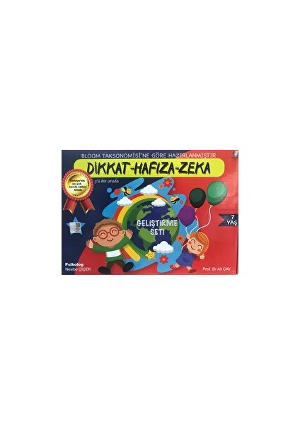 Dikkat - Hafıza - Zeka Geliştirme Seti - 7 Yaş - Nesibe Çiçek
