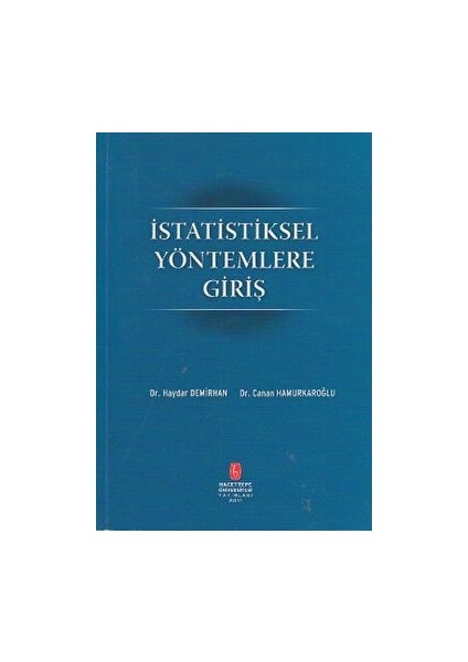 Istatistiksel Yöntemlere Giriş - Canan Hamurkaroğlu