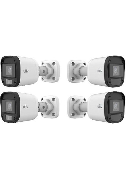 Uniview 4'lü 2mp 2.8mm 500GB HDD Güvenlik Kamera Seti