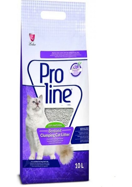 Pro Line 10LT Ince Lavanta Bentonıt Kedı Kumu