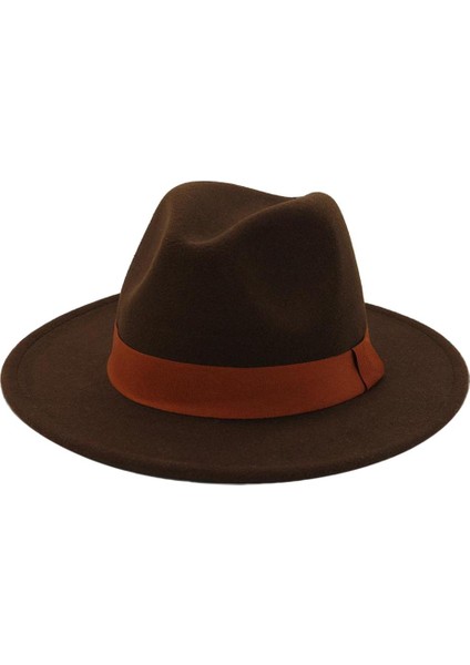 Kadın Erkekler Partisi Düz Üst Fedora Şapkası Şeridi Bant Kemeri Kişili (Yurt Dışından)