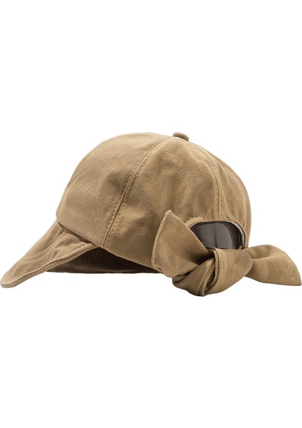 Yaz Kadın Visor Şapka At Kuyruğu Plajı Kapaklar Günlük Seyahat Haki Için Günlük Güneş Şapkası (Yurt Dışından)