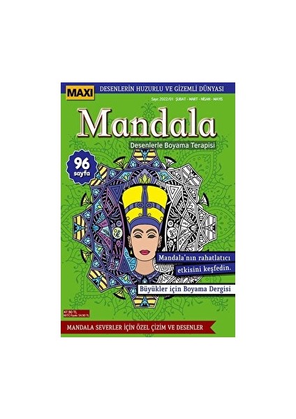 Maxi Mandala Desenlerle Boyama Terapisi 6