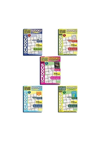 Maxi Sudoku 5'li Set