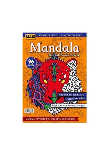 Maxi Mandala Desenlerle Boyama Terapisi 3