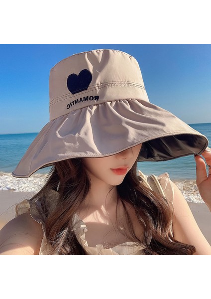 56-58 cm Baş Çevresi Aşk Desenli Güneş Şapkası - Kadınlar Için (Yurt Dışından) indirimleri