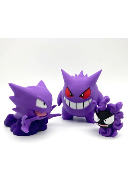 #0092 Gastly Family Pokemon Figür Seti