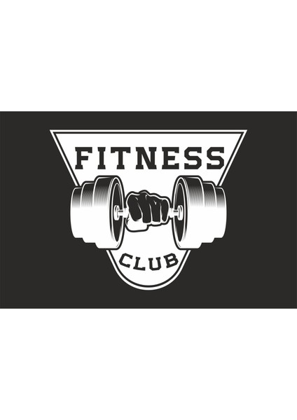 Fitness Club Oto Duvar Spor Salonu Sticker