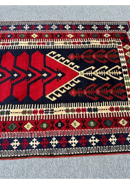 El Dokuma 130X200 Kilim Modeli Halı Kırmızı Namazlık Seccade !