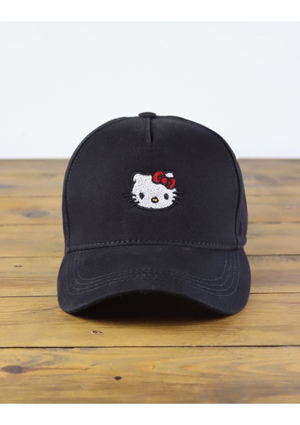 Hello Kitty Işlemeli Şapka