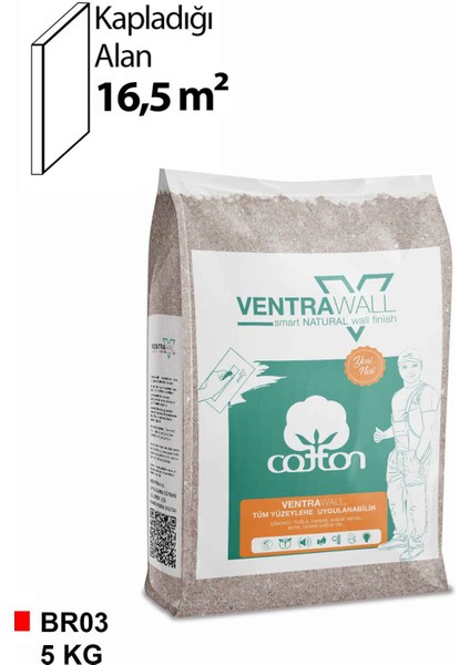 Kahverengi Duvar Kağıdı - Ipek Sıva - BR03 - 5 kg