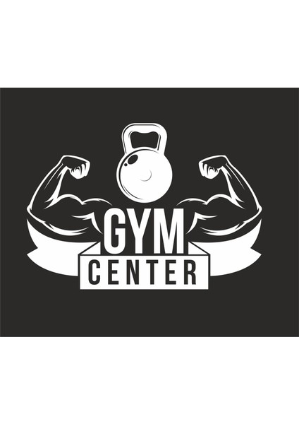 Gym Center Oto Duvar Spor Salonu Sticker