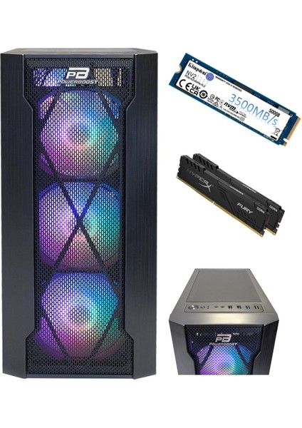 Intel Core I5 10400F / Rtx 3060 12GB / 8 GB Ddr4 / 500 GB 3500 - 2100 Mb/s M2 SSD / 10400V6 / Gaming Masaüstü Pc