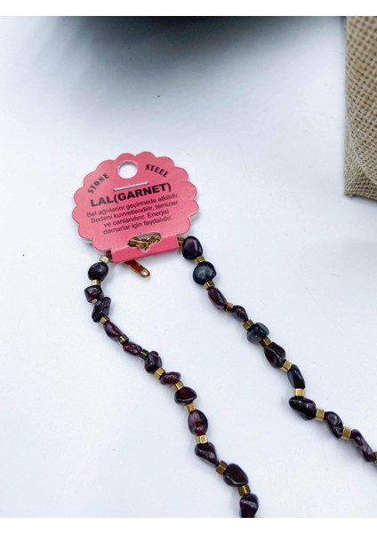 Lal Garnet Doğal Taş Kolye Tımbıl Kesim fiyatları