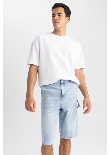 Baggy Fit Geniş Kalıp Normal Bel Geniş Paça Jean Pantolon A6529AX23SM