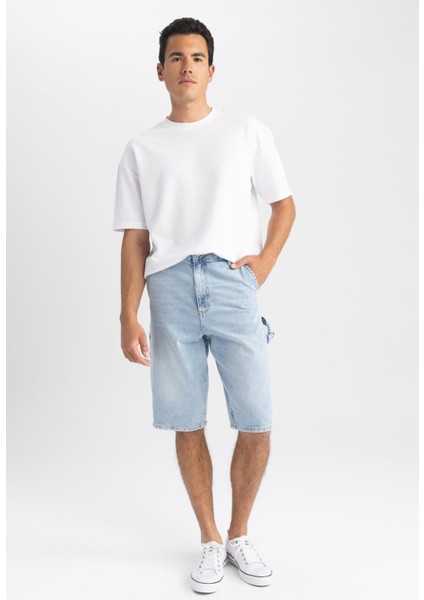 Baggy Fit Geniş Kalıp Normal Bel Geniş Paça Jean Pantolon A6529AX23SM