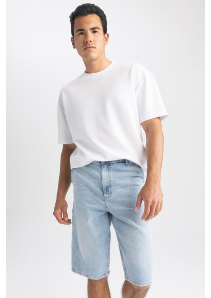 Baggy Fit Geniş Kalıp Normal Bel Geniş Paça Jean Pantolon A6529AX23SM
