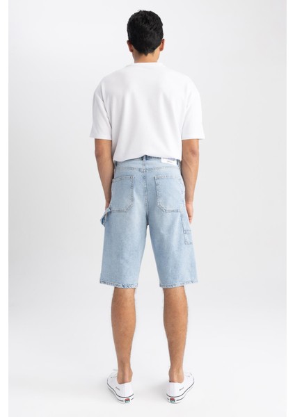 Baggy Fit Geniş Kalıp Normal Bel Geniş Paça Jean Pantolon A6529AX23SM