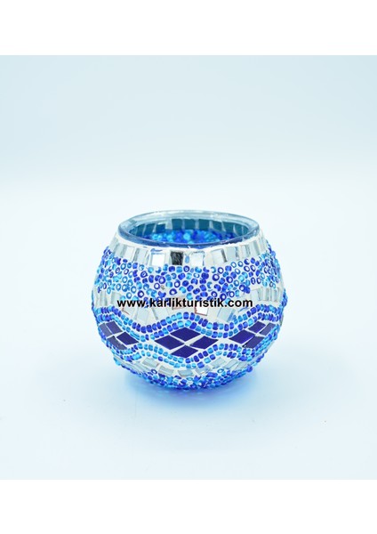 Karlıkturistik Mozaik Mumluk El Işi Dekoratif Otantik Flora Mumluk Hediyelik Eşya Tealight Model 6 fiyatları