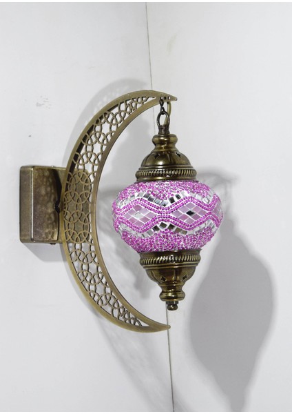 Karlıkturistik Mozaik Aplik Hilal Dekoratif Duvar Lambası Otantik Aplik Ay Osmanlı Selçuklu Türk Lamba Model21 fiyatları
