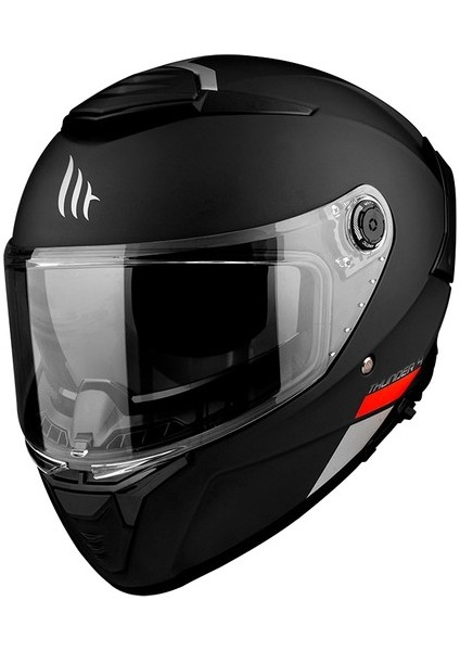 Thunder 4 Sv Solid A1 Matt Black Şeffaf Vizörlü Kask