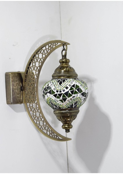 Karlıkturistik Mozaik Aplik Hilal Dekoratif Duvar Lambası Otantik Aplik Ay Osmanlı Selçuklu Türk Lamba Model12 fiyatları