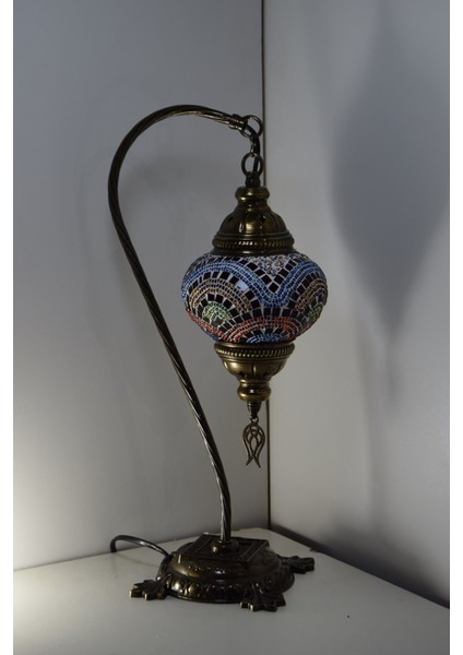 Karlıkturistik Mozaik Lamba Abajur ,Mozaik Masa Lambası Osmanlı Türk Mozaik Kuğuboynu Lamba Model14 fiyatları
