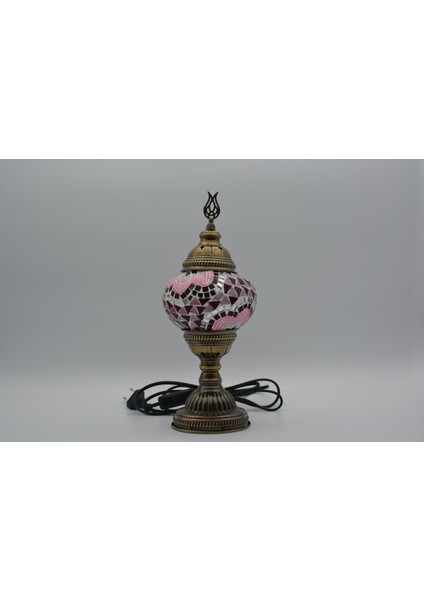 Karlıkturistik Mozaik Lamba ,Mozaik Masa Üstü Lamba, Mozaik Lamba El Işi ,Sıvama Masa Lambası Pembe Model18 fiyatları