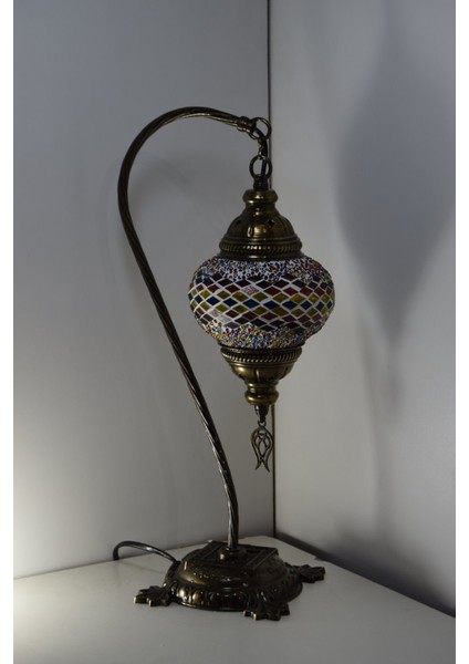 Karlıkturistik Mozaik Lamba Abajur ,Mozaik Masa Lambası Osmanlı Türk Mozaik Kuğuboynu Lamba Model9 fiyatları