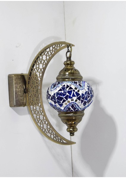 Karlıkturistik Mozaik Aplik Hilal Dekoratif Duvar Lambası Otantik Aplik Ay Osmanlı Selçuklu Türk Lamba Model13 fiyatları