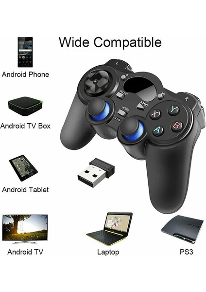 Annunaki 2.4ghz  Telefon Pc Tv Tablet Uyumlu Kablosuz Oyun Denetleyicisi Gamepad Joystick