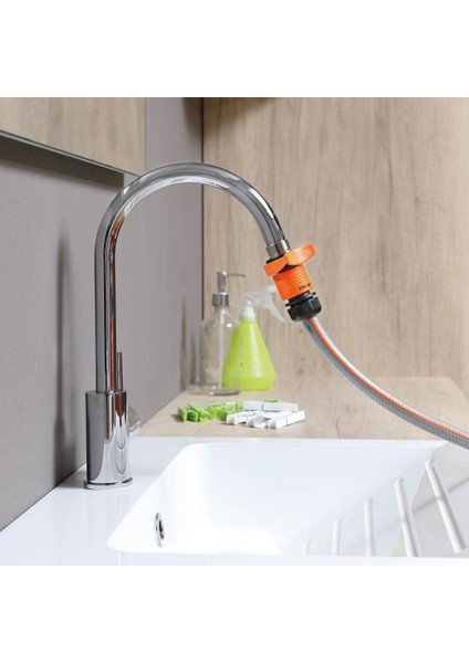 Batarya Tipi Musluk Adaptörü 3/4'' Claber 8587