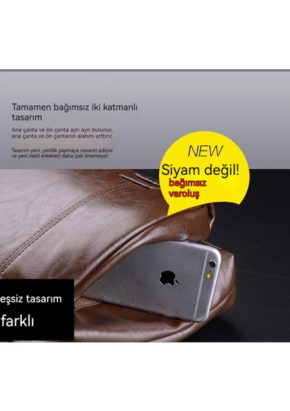 Iş Evrak Çantası Büyük Kapasiteli Erkek El Çantası (Yurt Dışından)