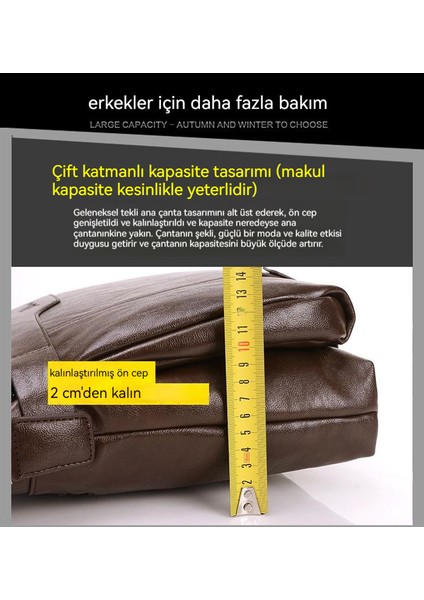 Iş Evrak Çantası Büyük Kapasiteli Erkek El Çantası (Yurt Dışından)